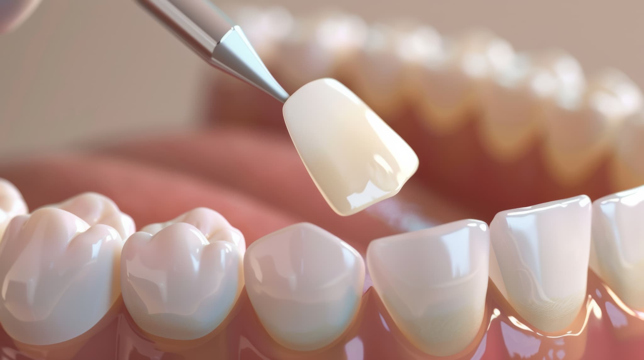 セラミックの歯の治療の様子