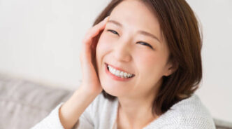 young attractive asian woman relaxing