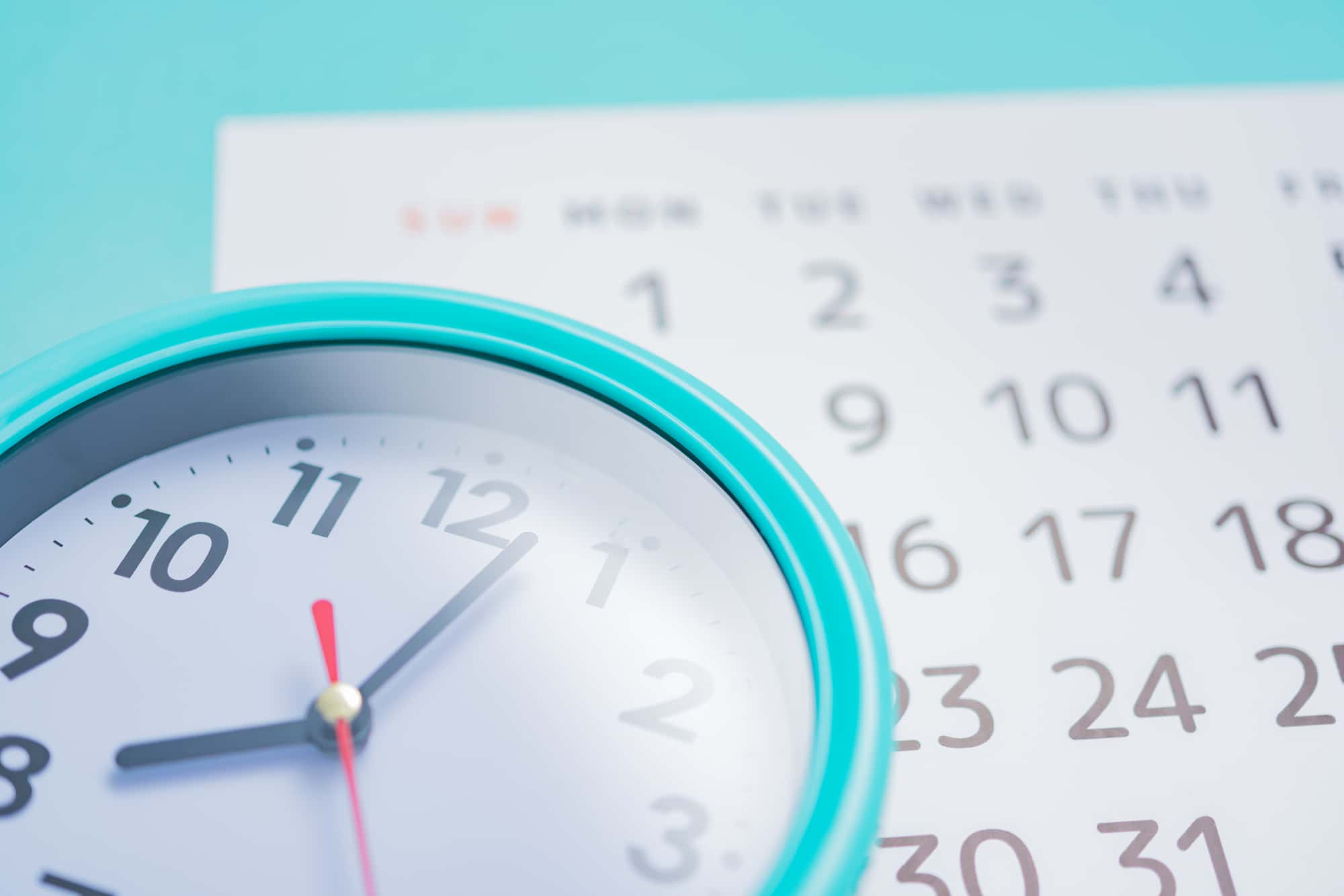 歯周外科治療にかかる期間のイメージ