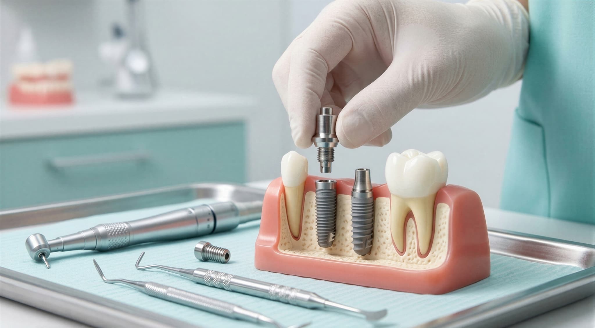 インプラントを施術するイメージ